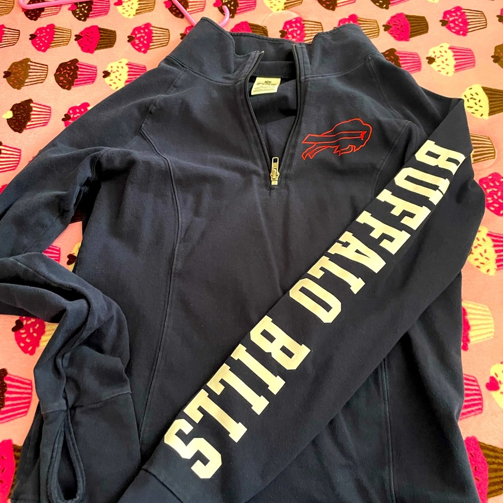 victoria’s secret half zip, pull over.